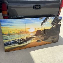 Sunset Photo Picture Frame Three Tie Picture