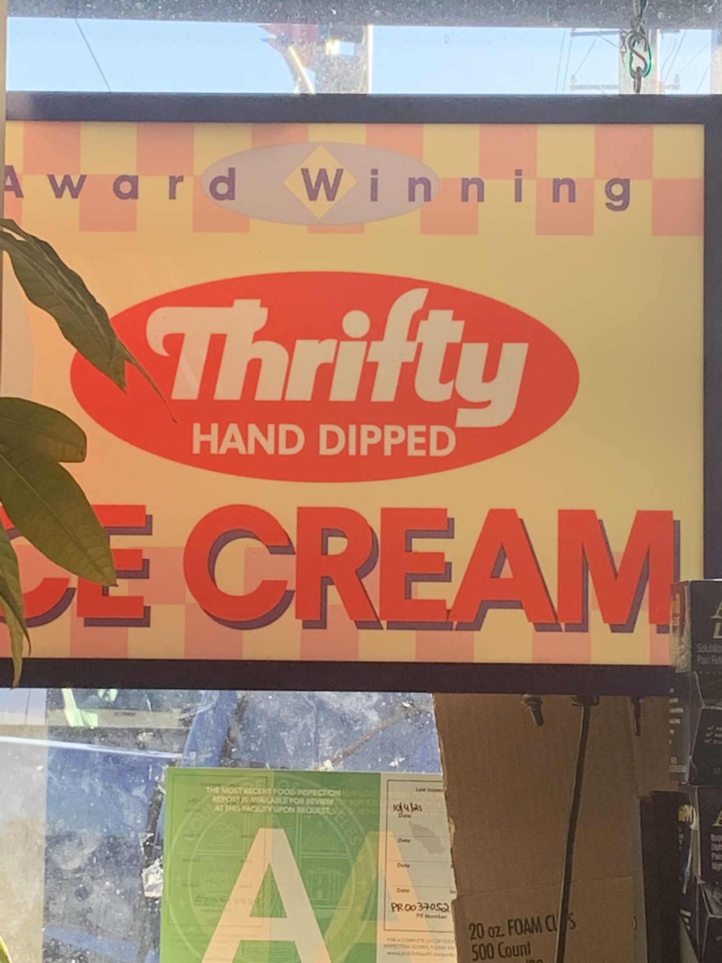 Vintage Thrifty Ice-Cream Sign