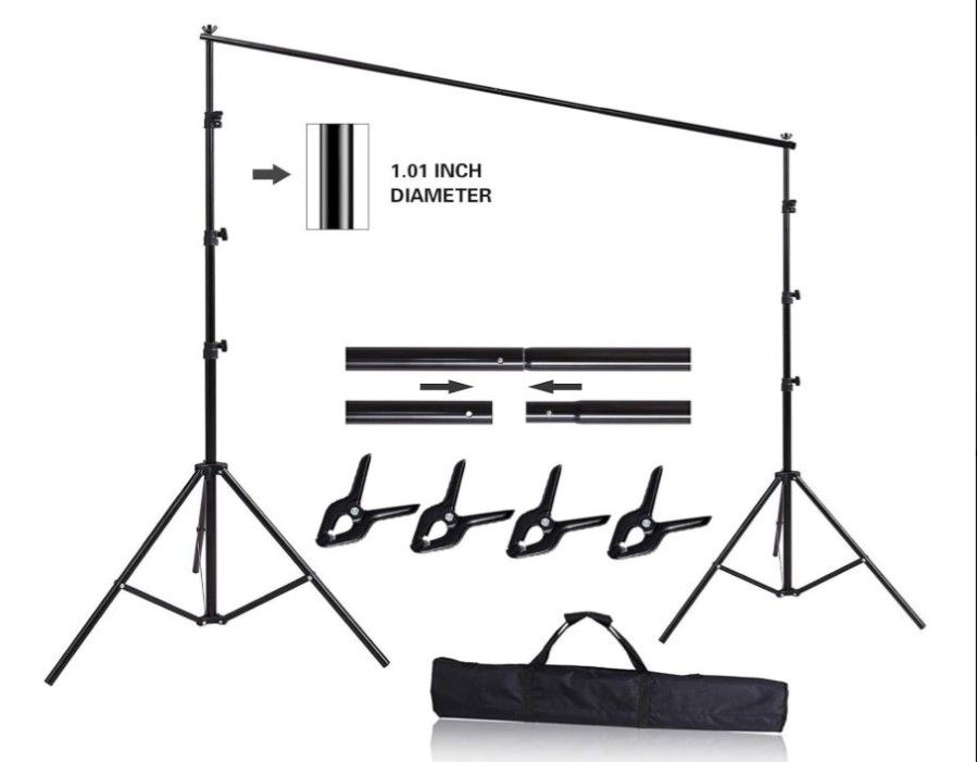 HYJ-INC 10ft x 8.5ft Photography Backdrop Stand, Adjustable - HYJ-1000 !!!!