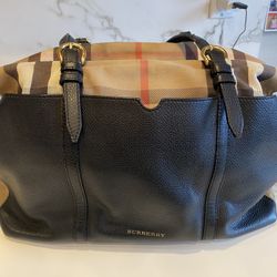 Burberry Check Mason Diaper Bag 