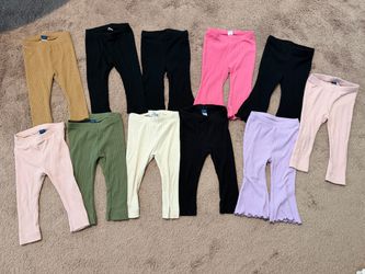 11 count baby/toddler girl stretchy pants size 12-18 months