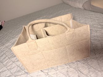 Beige Diaper Caddy