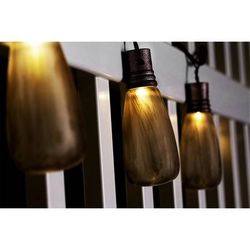 Gemmy 5-Count Indoor/Outdoor Multi-Function White LED Plug-In Edison Halloween String Lights