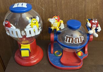 M&M Gumball Style Candy Dispensers