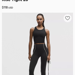 Wunder Train No-Line Piped High-Rise Tight 25"