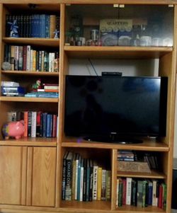 Book shelf entertainment unit