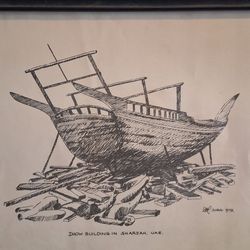 Shipwreck Pencil Lithograph