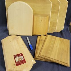 (9) DIY Signs, Award, Plaque, Boards.  All New