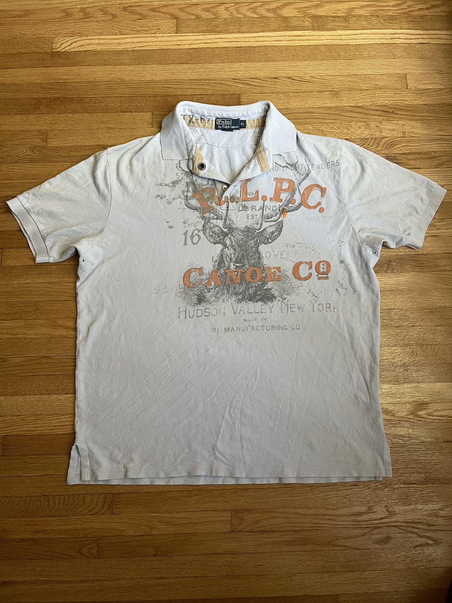 Vintage Polo Ralph Lauren Deer Canoe Polo Shirt
