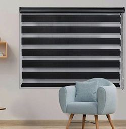LUCKUP Zebra Blinds for Window Dual Roller Shades 72"L x 31"W