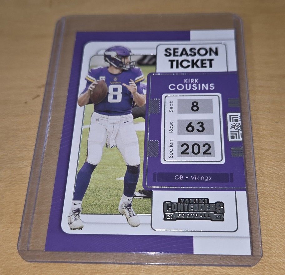 Kirk Cousins 2021 Panini Contenders #64 Minnesota Vikings