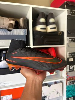(Size 9.5) Nike Mercurial Superfly 10 Elite LV8 FG High Black Hyper Crimson