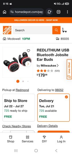 MILWAUKEE REDLITHIUM USB Bluetooth Jobsite Ear Buds