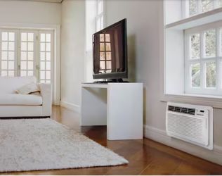 LG 10,000 BTU 230-Volt Through-the-Wall Air Conditioner Cools 550 Sq. Ft. with remote in White