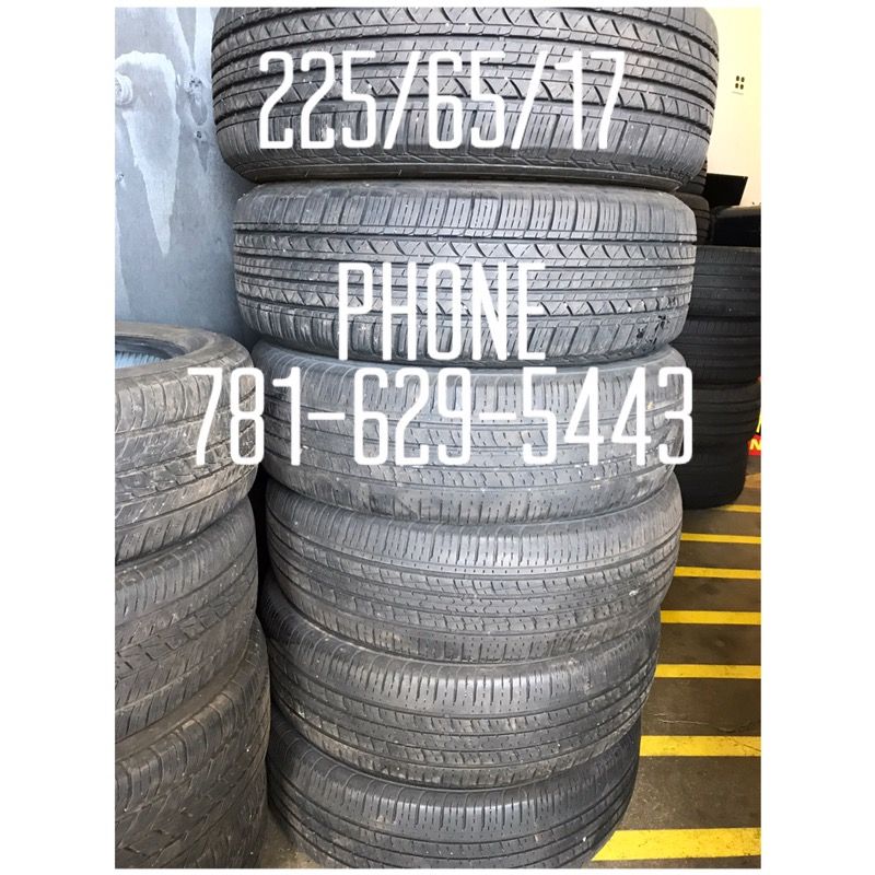 Used Tire For Sale 225/65/17 $180 All Four free mounting and Balancing
