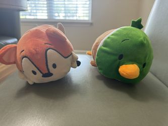 Yip Yip Fox & Mal Mal Mallard Stuffed Animal By “Bun Bun”  7- 8" Long. Good Condition $ incl both