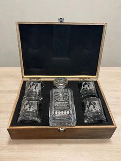 “Donald Trump Old No. 45-47" decanter
