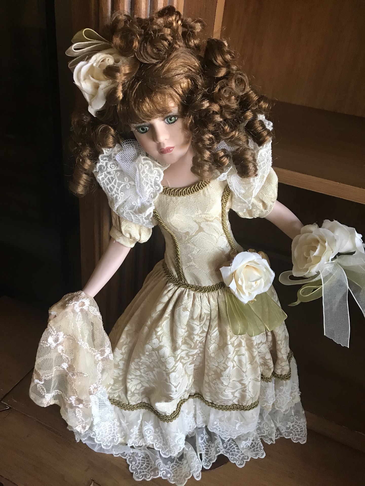 Beautiful porcelain doll