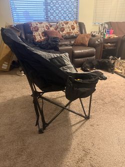 Heated camping chair
