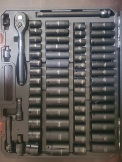 Complete Impact Socket Set 1/2 Metric and Standard New $119 Firm Price