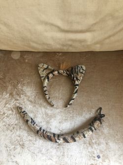 Head band and Tale for the Cheetah costume