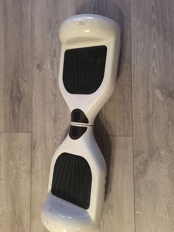 White Hoverboard with Blue Led Lights