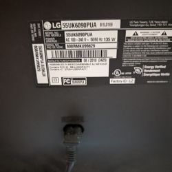 Barely Used 55 Inch TV LG 4k Smart TV