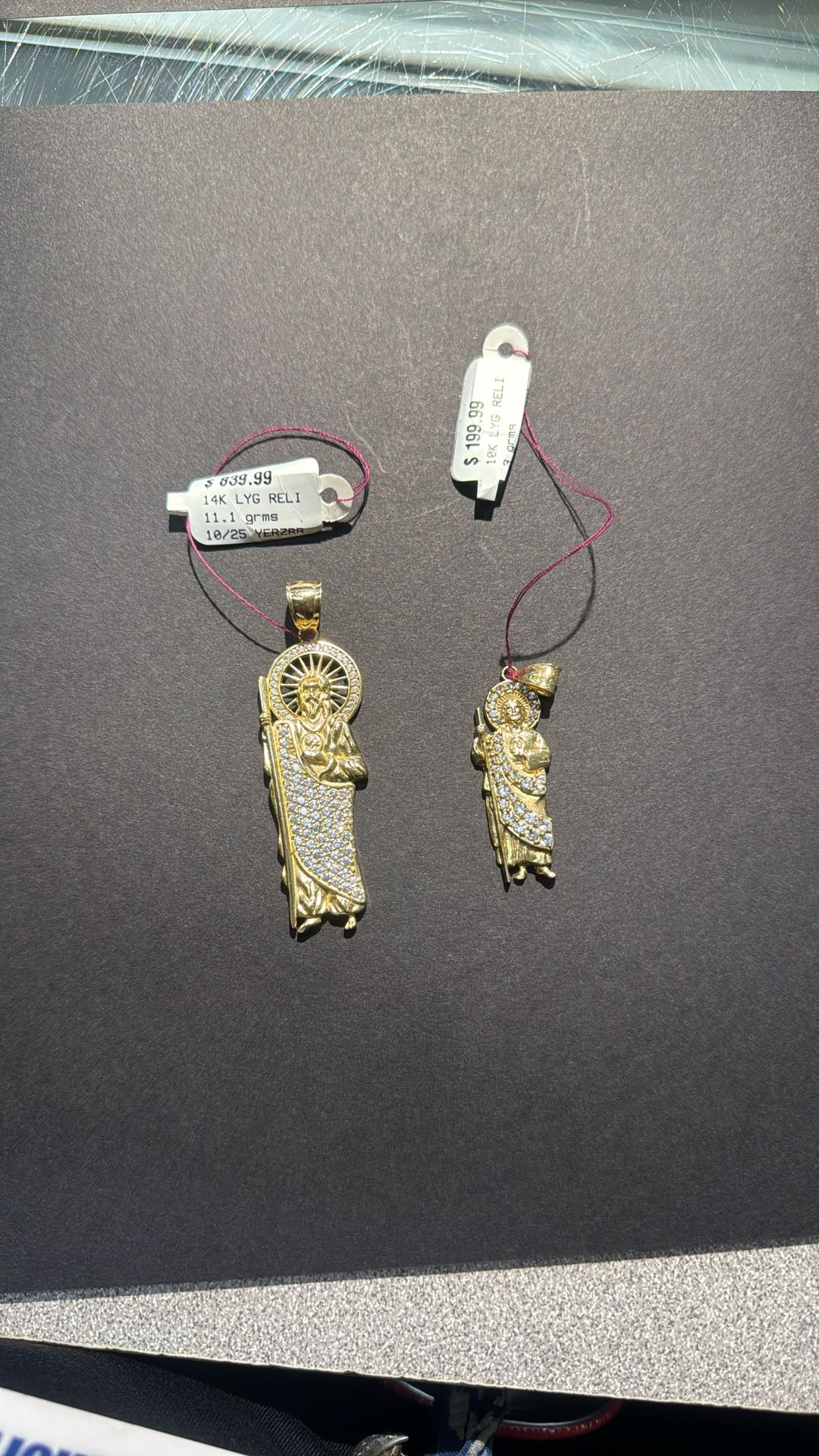 San Judas Gold Pendant 