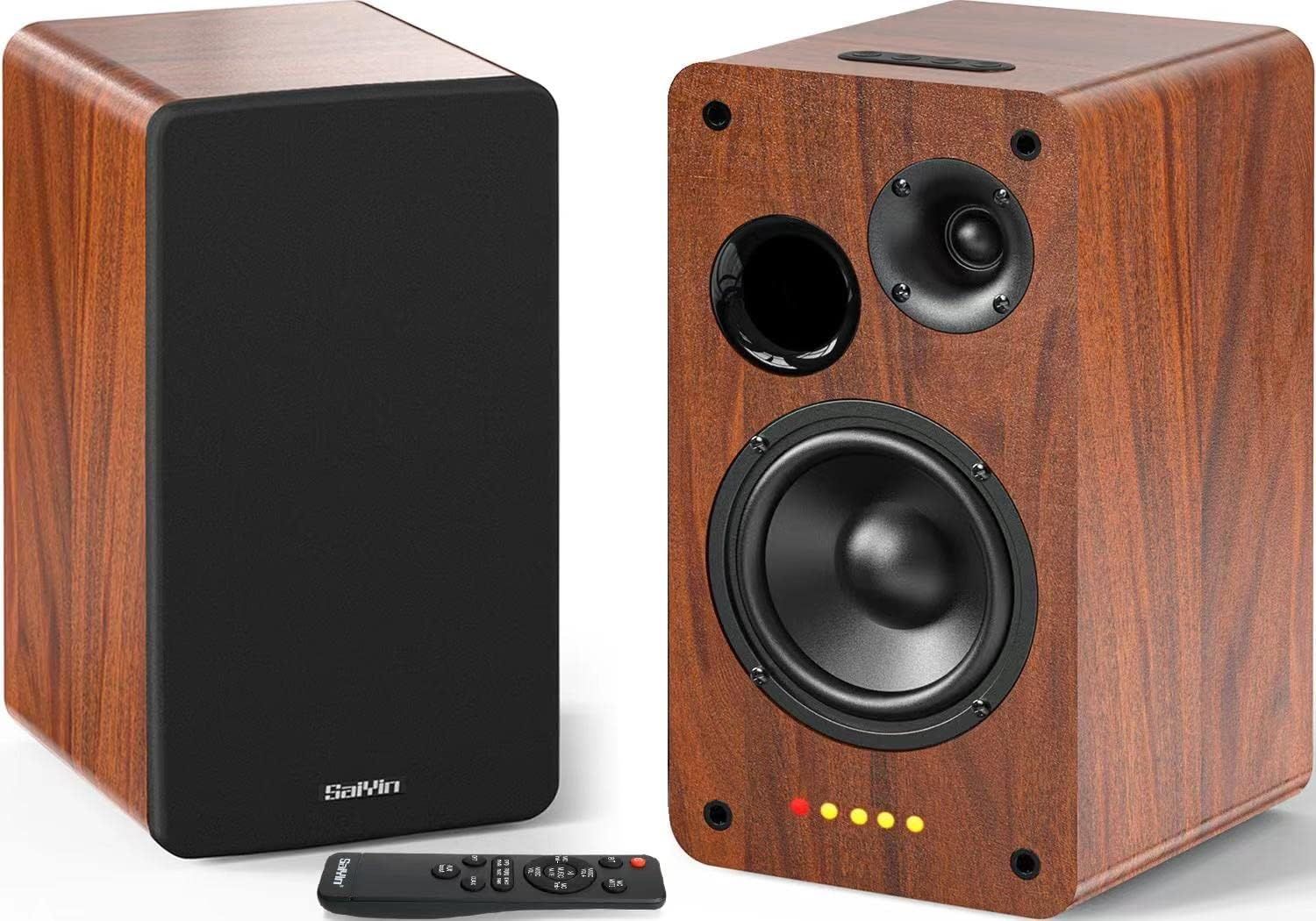 Saiyin Bluetooth Bookshelf Speakers
