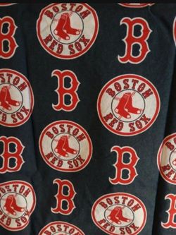 Boston Red Sox 1 yd unwashed cotton fabric.