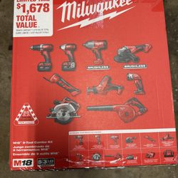 M18 18-Volt Lithium-Ion Cordless Combo Kit 9-Tool with 2-Batteries, Charger and Tool Bag