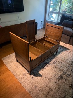 Crate and Barrel Exclusive Tucker Grey Rectangular Trunk
