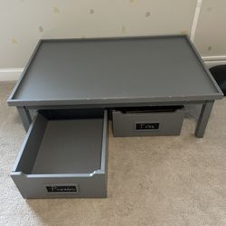 Pottery Barn Carolina Grow-With-You Activity Table With Carts