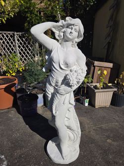 Beautiful goddess garden statue