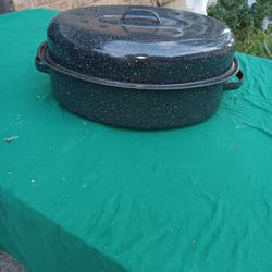 Vintage Granite Roasting Pan