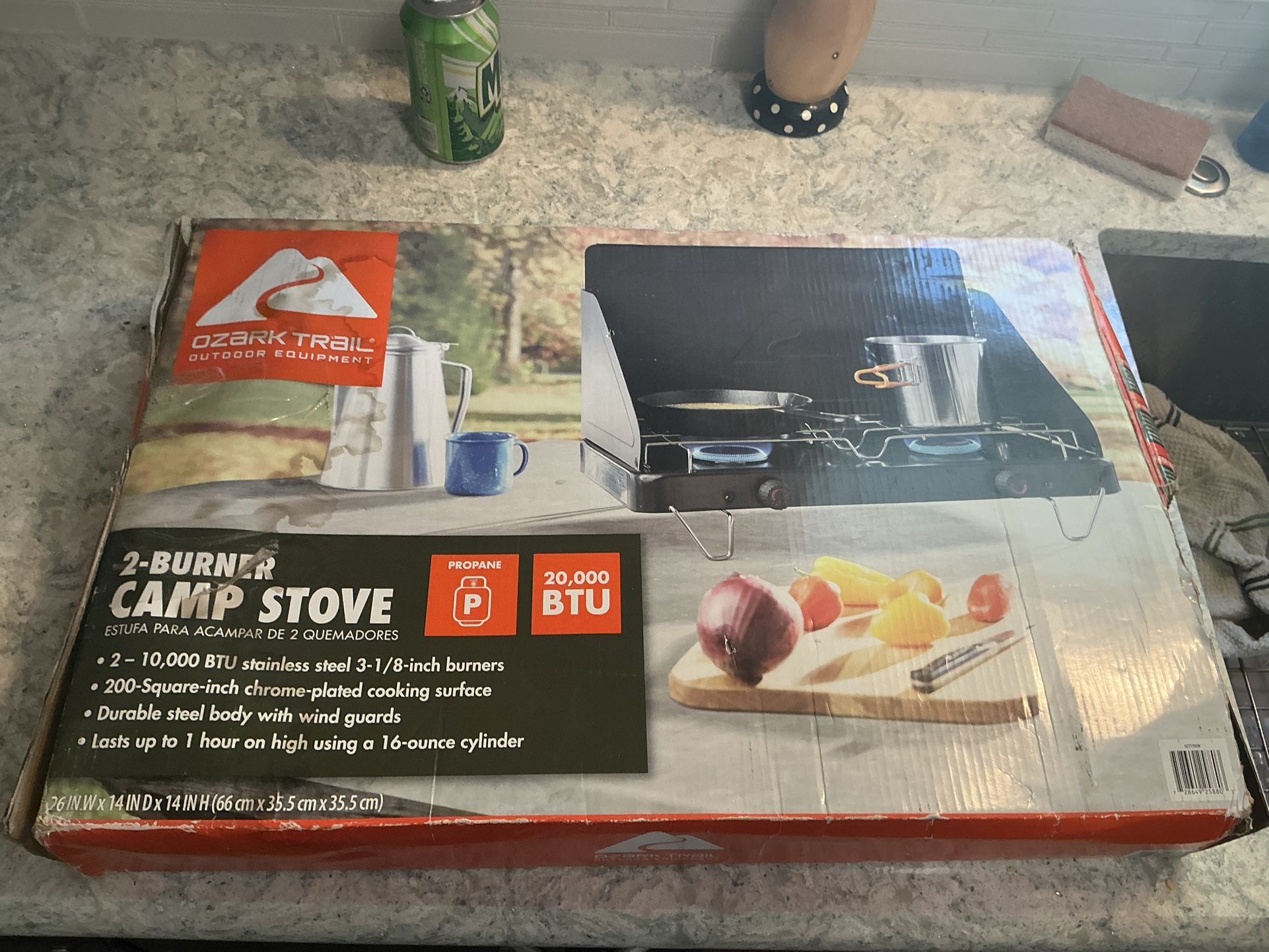 Ozark Trail 2-Burner Propane Camp Stove.