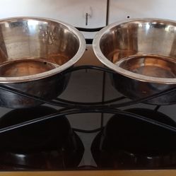 Pet Feeding Bowls With Stand
