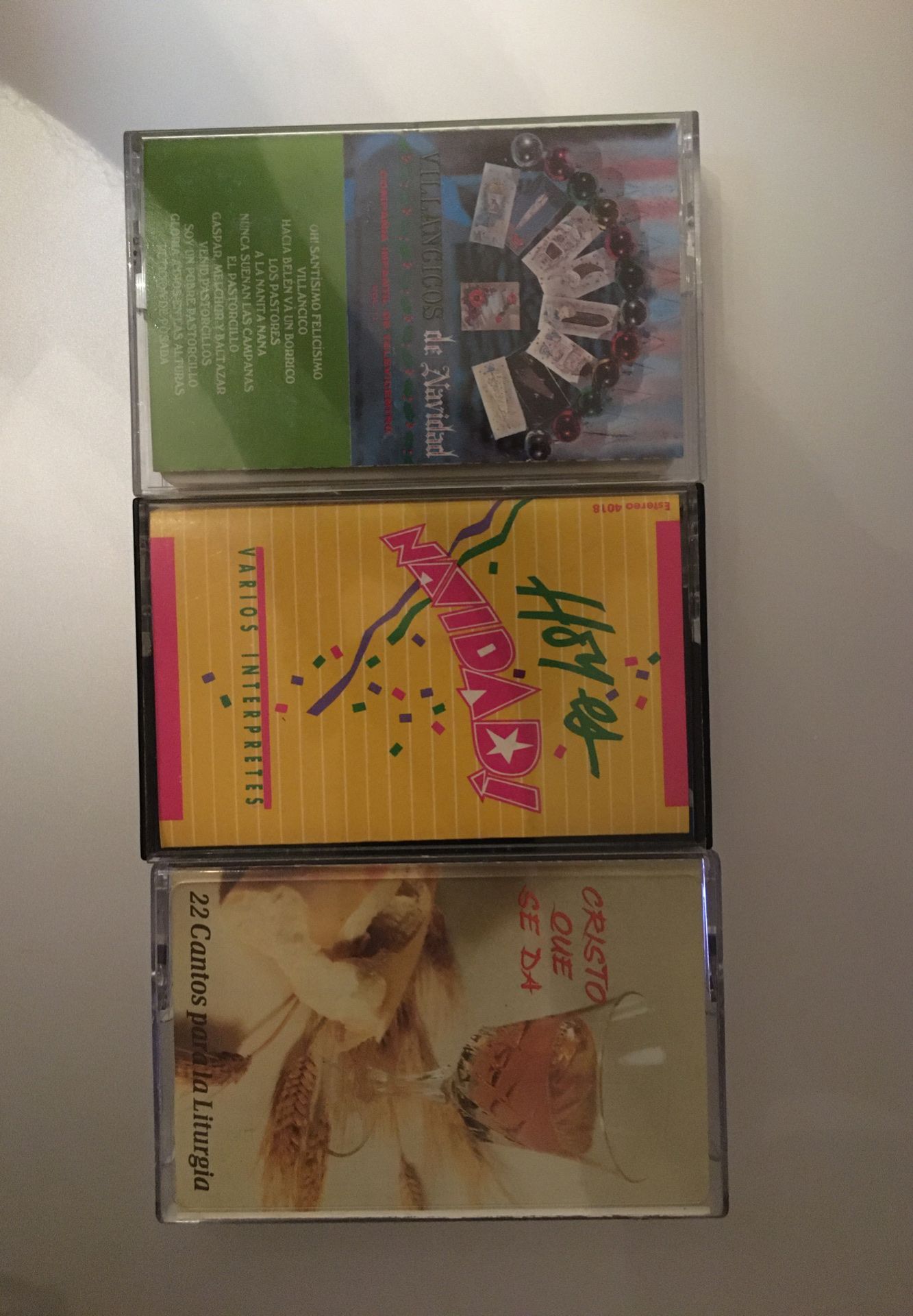 Offers Considered. See Photos. Lot of 3 Audio Cassettes. Villancicos de Navidad Compañía infantil fe Telecentro, Hoy es Navidad Varios Intérpretes,