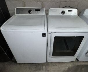 Samsung Washer And Dryer Set Electric White