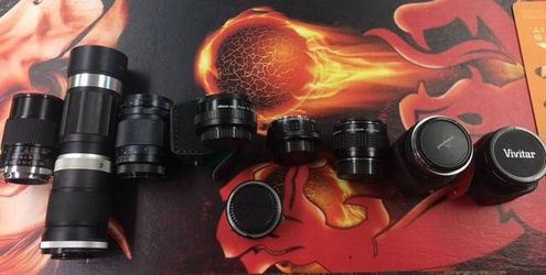 3 lens+ 5 converter +1 doubler + 58MM Filters