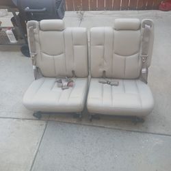 3rd Row  Leather Bucket Seats For A 2000 To 2006 Chevy Tahoe, GMC Yukon And Escalade 