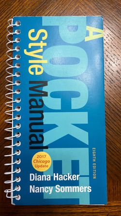 A pocket Style Manual; eighth edition