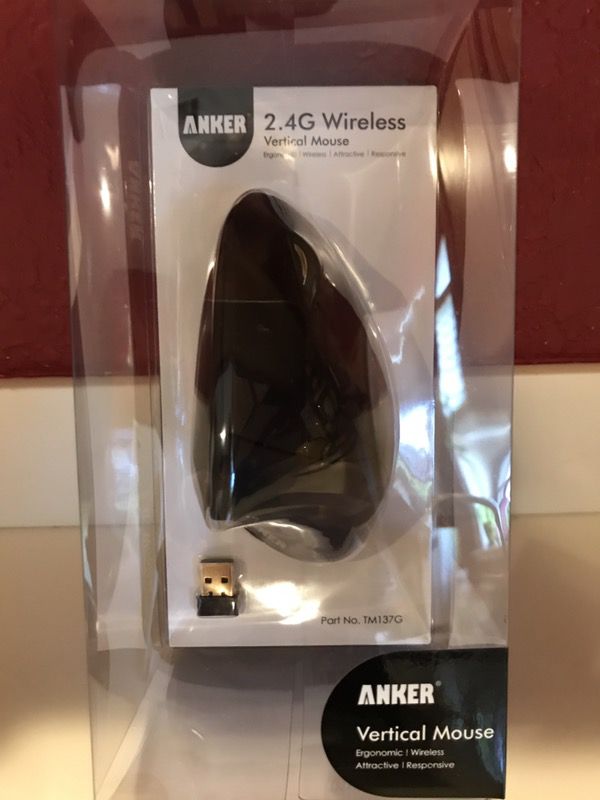 Anker 2.4G Wireless Vertical Mouse NEW IN BOX Great for Carpal tunnel & arthritis. I have 2 $13.00 each