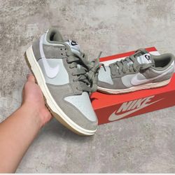 Nike Dunk Low Retro SE Sneaker (Grey/light Green) Size 10