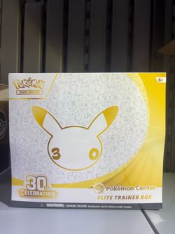Pokémon 30th Celebration Pokémon Center ETB Sealed Exclusive