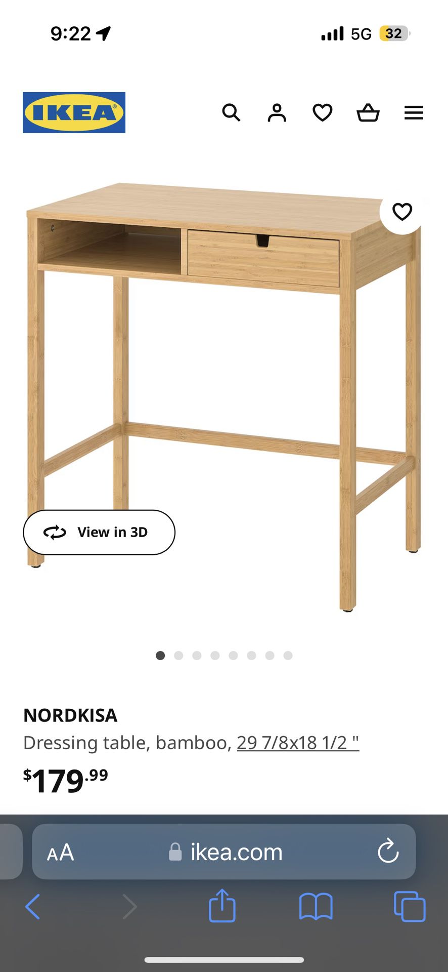 Like New IKEA Vanity Desk