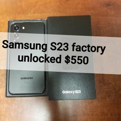 Samsung S23 FACTORY UNLOCKED 