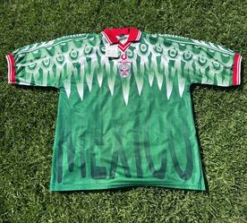 Vintage 1990s Cruzeiro Mexico Soccer Jersey Luchador size XL