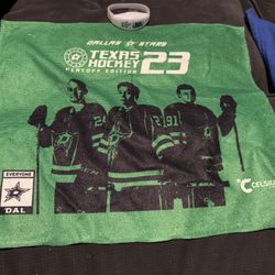 NEW! 2023 Dallas Stars Playoffs Towel & Blinking Wrist Light