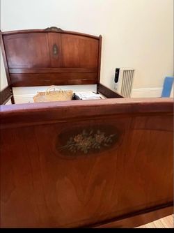 Bed frame box spring included